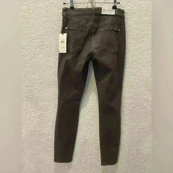 NWT 7 for all mankind grey distressed skinny jeans size 26 - Picture 2 of 7